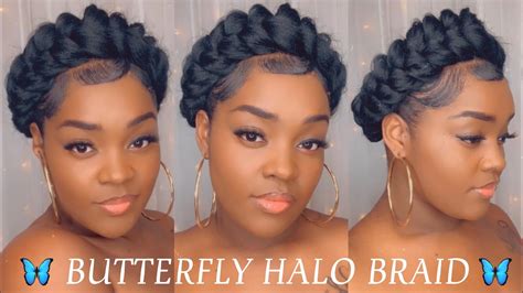 Butterfly Halo Braid Tutorial Wedding Hairstyles Crown Braid Hairstyles Tatiaunna1 Youtube