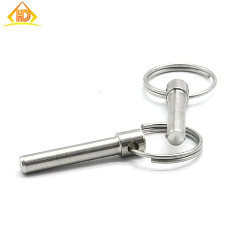 Stainless Steel 304 316 With Head Ring Ball Locking Detent Quick Release Pin China Quick