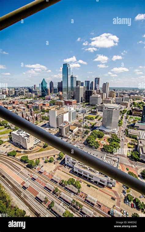 Downtown Dallas Texas City Skyline City Cityscape Day Time Stock Photo