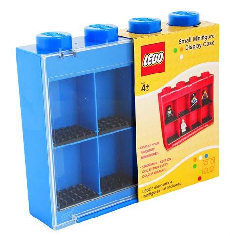 Lego Mini Figure Display Case Blue Uk Toys And Games