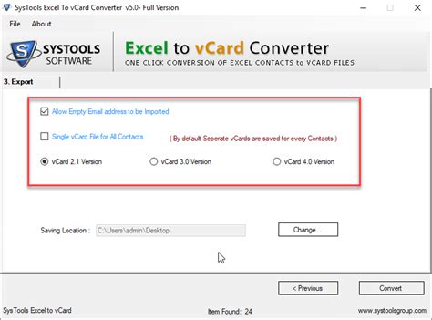 Ms Excel To Vcard Converter Export Xls Xlsx Csv Contacts To Vcf