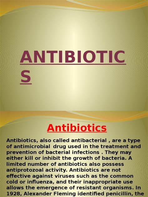 Antibiotics Pdf Antibiotics Life Sciences