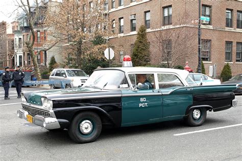 Vintage Nypd 1959 Ford Police Car Brooklyn New York City Police
