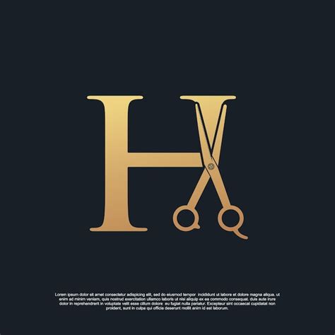 Premium Vector Creative Letters H With Combination Simple Scissors