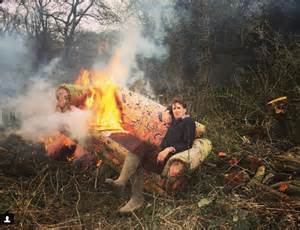 Otis Ferry And Lady Alice Manners Set Fire To Their Sofa Daily Mail