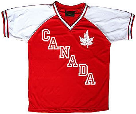 On the back, the jersey numbers have the canada soccer logo embedded. Canada Soccer Jersey
