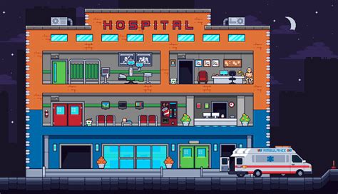 New Hospital Tileset Pack 🏥 Hospital Tileset Pack By Mucho Pixels
