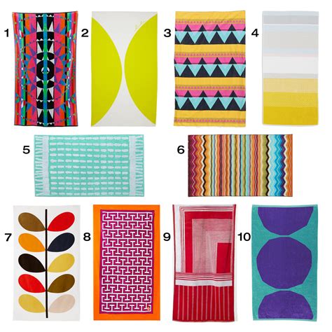 10 Colorful Modern Beach Towels Design Milk