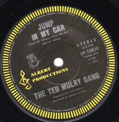 The Ted Mulry Gang Jump In My Car Australia Original Acdc Albert