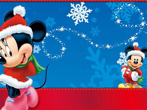 Minnie And Mickey Mouse Christmas Wallpaper Hd