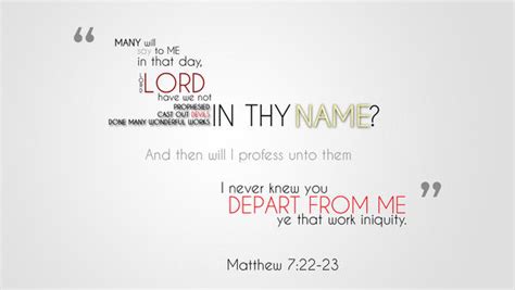 Matthew 7 22 23 By Taikenzor On Deviantart