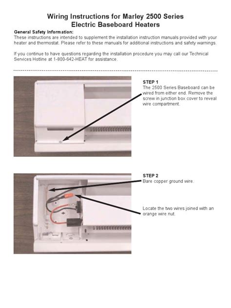Consult this diagram before making. Marley Baseboard Heater Wiring Diagram | Free Wiring Diagram