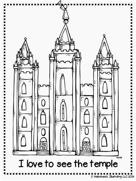 Lds Primary Coloring Pages Temples Coloring Pages