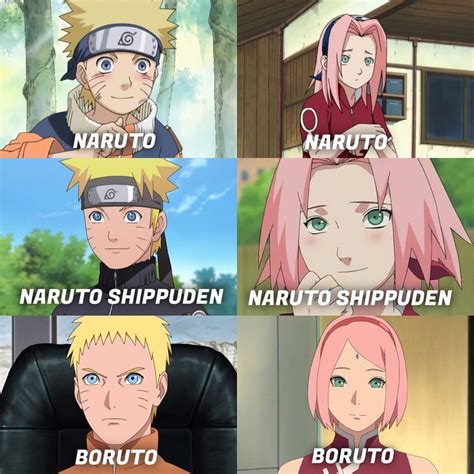 Naruto Shippuden Boruto Narusaku Sakura Haruno Evolution Photo And