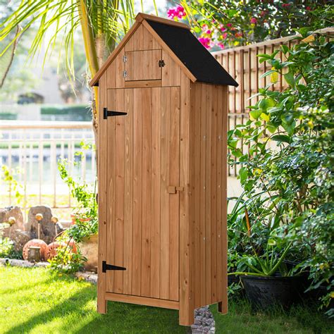 Mcombo Mcombo 70 Wooden Garden Shed Wooden Lockers With Fir Wood