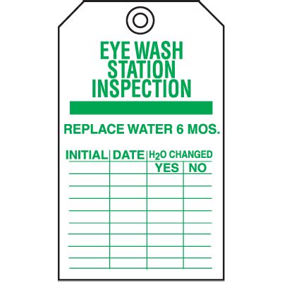 If you want to know which topic is the hottest right now besides travel checklist spreadsheet, go to our homepage and scroll down a little bit. Eye Wash Station Inspection - Equipment Inspection Tags ...