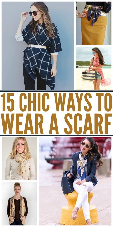 15 Chic Ways To Wear A Scarf