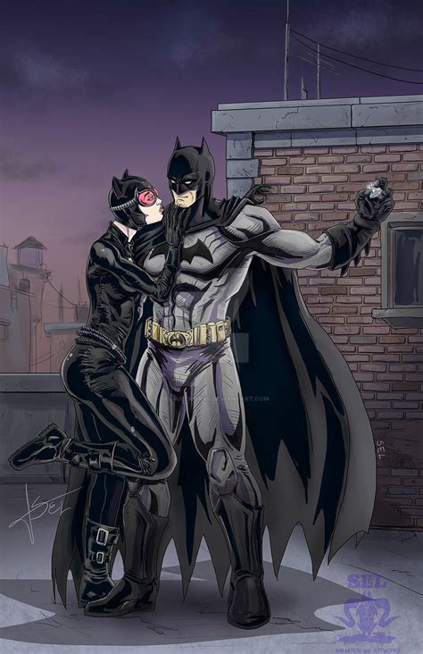 Batman And Catwoman Give And Take By Sel Artworks On