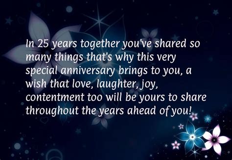 All the best for your 10th anniversary! 25th Anniversary Invitations