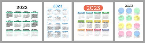 2023 Year Calendar Vector Art Png Images Free Download On Pngtree