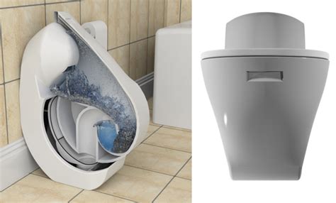 Compact Iota Folding Toilet Concept Drastically Reduces Water Waste Tuvie