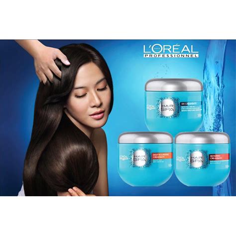 L'oreal Hair Spa Creambath 500 ml. ลอรีอัล แฮร์ สปา ครีมนวดอบไอน้ำ ช่วย ...