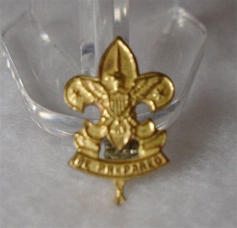 Vintage Bsa Boy Scouts Of America Tiny Gold Tone Be Prepared Pin Ebay