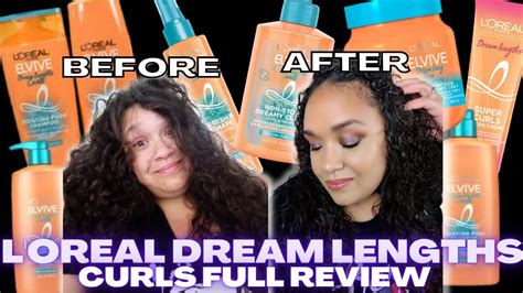 L Oreal Elvive Dream Lengths Curls Full Collection Review Curly Hair
