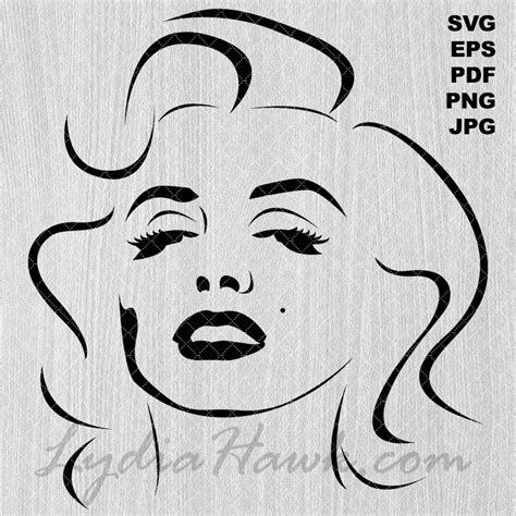 Marilyn monroe (28234) free eps, svg vector. Marilyn Monroe Silhouette for Cricut - SVG, EPS, PDF, PNG ...