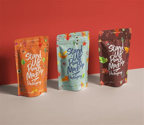 Psd Stand Up Pouch Packaging Mockup 2 Pixeden Club