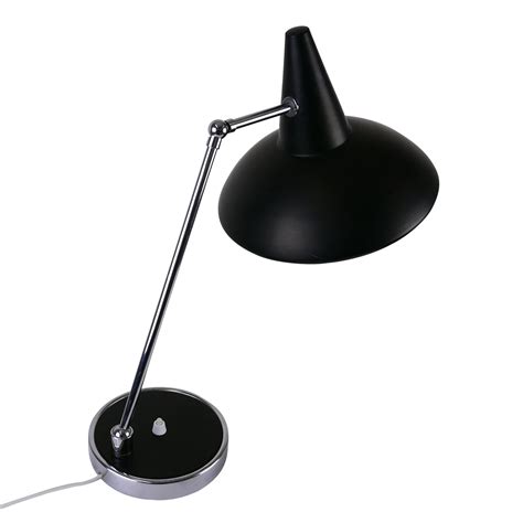 Modern Black Adjustable Desk Light 1970s 1342