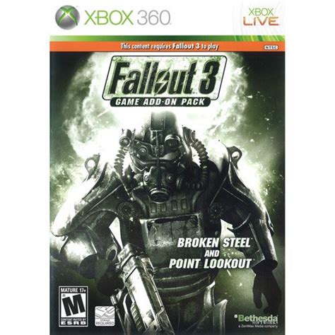 Fallout 3 Game Add On Pack Broken Steel And Point Lookout Xbox 360