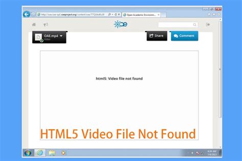 Html Video File Not Found Fix It Now Using Solutions Clear Browsing Data Video Video Codec