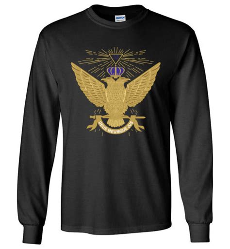 Buy Scottish Rite 33rd Degree Wings Up Masonic Long Sleeve Shirt At 357