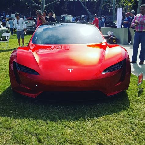 Tesla Roadster Prototype Makes Rare Appearance To Inspire Young Car Designers Electrek