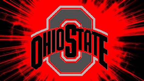 Ohio State Logo In Red Black Splash Background Hd Ohio State Wallpapers Hd Wallpapers Id 84708