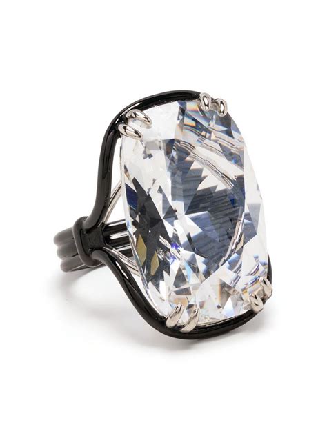 Swarovski Harmonia Crystal Embellished Ring In Black Lyst