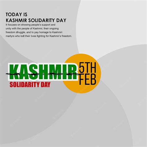 Premium Vector Kashmir Solidarity Day 5 February