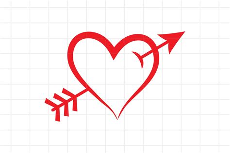 297 Love Heart With Arrow Svg Free Svg Cut Files Download Svg Cut