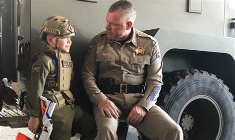 Arizona DPS SWAT Fulfills Wish Of Year Old Cancer Patient