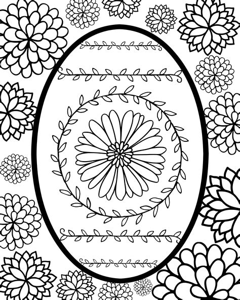 Fancy easter egg coloring page from easter eggs category. Faberge Egg Style Easter Egg Printable Coloring Page ...