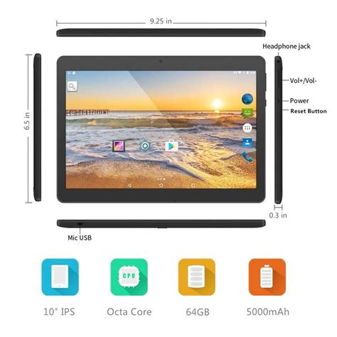 Yellyouth 10 Inch Android Tablet With Dual Sim Card Slots Best