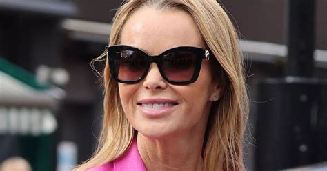 Amanda Holden Wraps Up In Pink Suit As She Ditches Raunchy Work Outfits Mirror Online