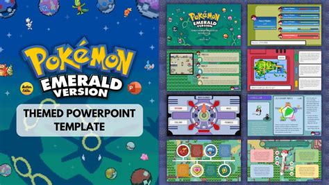 Pokémon Emerald Themed Powerpoint Template Animated Powerpoint