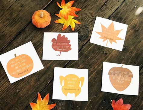 Thanksgiving Verse Cards