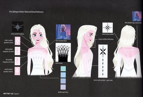 Frozen 2 Elsas Outfits Concept Art Including Her Fifth Element White