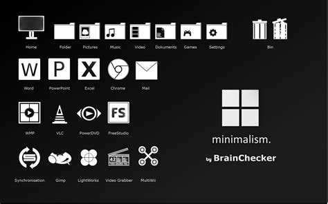 Minimalism Icon Package By Brainchecker On Deviantart
