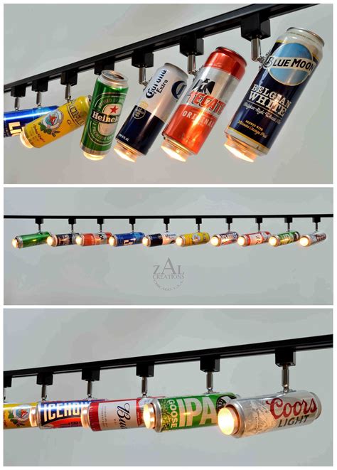 Beer can Track lighting fixture. Track lights with track. | Etsy | Track lighting fixtures, Beer 
