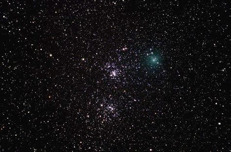 Comet Hartley Passing The Double Cluster Astronomy Magazine