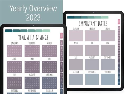 2023 Digital Planner Goodnotes Calendar 2023 Hyperlinked Etsy Uk